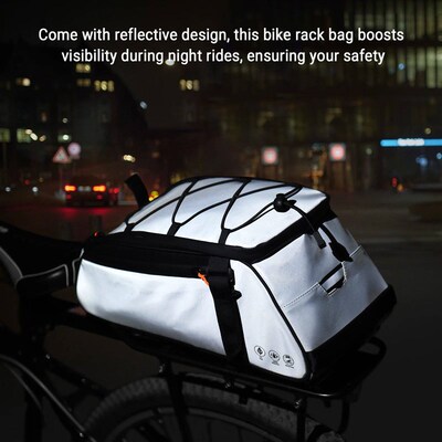 3-in-1 Bicycle Bag Reflective Bike Saddle Bag Waterproof Bik