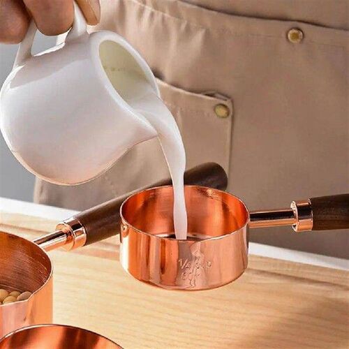 Coffee Powder Scoop Wood Handle Measuring Cups Wooden