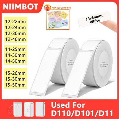 Niimbot 1Roll D110 Portable Thermal Printer White er Waterpr