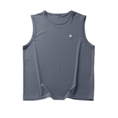 Ice Silk Sleeveless Vest Mens Waistcoat Quick-drying Ice Fe