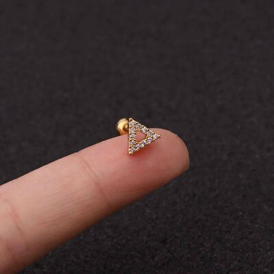Fashion 316 Stainless Steel Mini Zircon Cartilage Piercing S