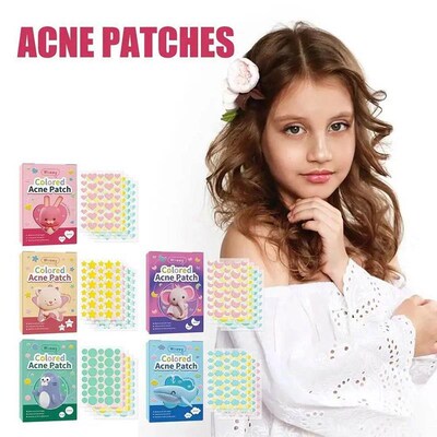 144PCS Star Pimple Patch Acne Colorful Invisible Acne Remova
