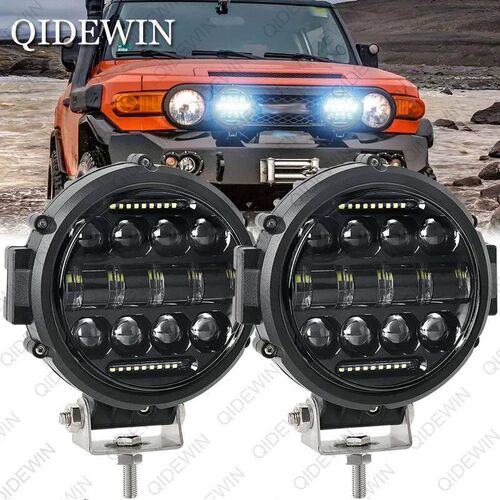 2PC Round 7 Inch 150W Aluminum Alloy LED Work Light Bar Mult