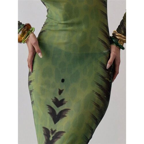 Elegant Casual Spring/summer New Dress Print Slim-fit Bag
