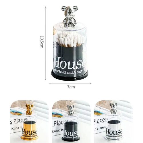 Creative Bear Toothpick Box Cotton Swab Storage Box Toothpic