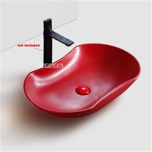 701 Household Modern Simple Red Creative Above Counter Basi