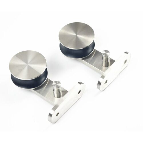 DIYHD 5ft/6ft/6.6ft/8ft Brushed Bypass Sliding Barn Wood Doo