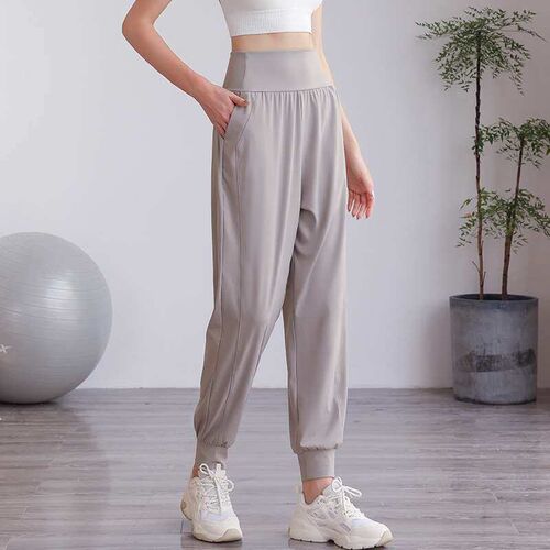 Autumn and Winter Nylon High Waist Fitness Pants Womens Loo