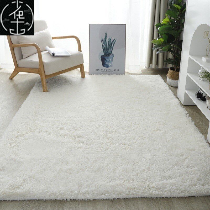 Fluffy Area Rugs for Bedroom Shaggy Floor Mat Carpet 地垫