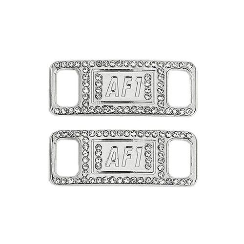 1Pair AF1 Diamond Shoe Charm Fahion Lace Buckle Quality Meta