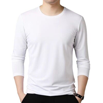 2025 Mens rendy Casual Long Sleeve Round Neck Base Shirt So