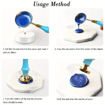 17Pcs/set Wax Seal Stamp Kit Lacquered Sealing DIY