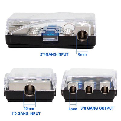 30-150A Stereo o Single Way AGU Fuse Holder Power Distri