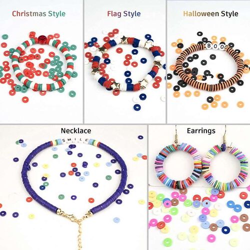 6000 Pieces of Clay Beads Soft Pottery Beads Handmade Jewelr