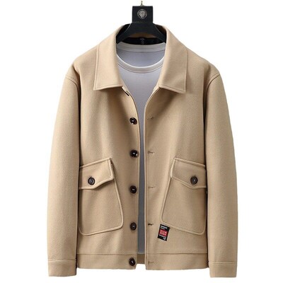 Extra Large Size Mens Woolen Coat Extra Large Loose Casual