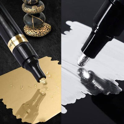 3/2/1pcs Chrome Mirror Marker Pen 2mm DIY Reflective Paint P
