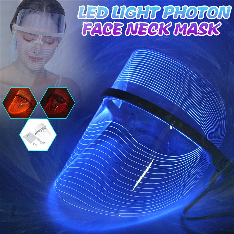 LED Light Photon Face Mask 3 Colors Skin Rejuvenation Whiten图片