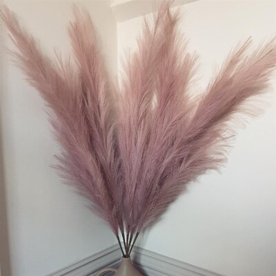 1Pcs 45cm Artificial Pampas Grass Bouquet New Year Holiday W