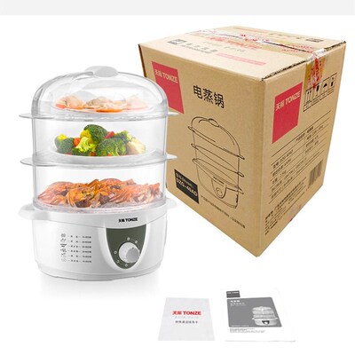 Household Electric heating Food Steamer 3 Layer Multifu