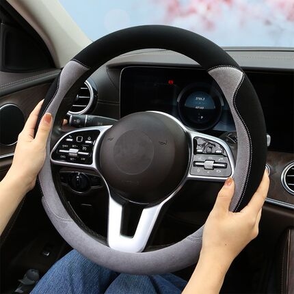 方向盘女短毛绒冬季大众新朗逸帕萨特途观LID3途岳凌渡途昂Polo