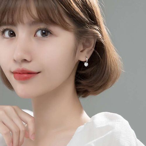Commuting Elegant Short Ear Buckle Niche Simple Design Sense