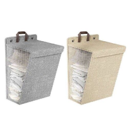 Foldable Wall Hanging Laundry Storage Basket Household