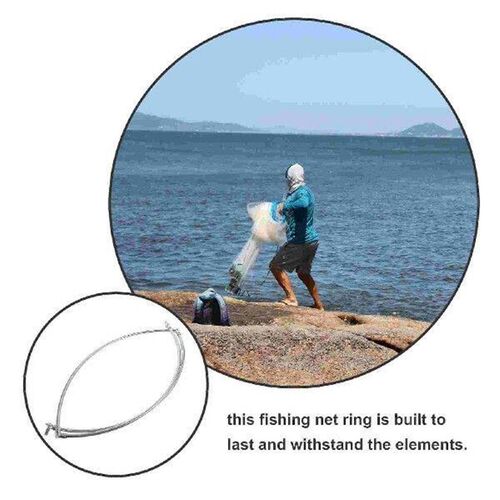 Fishing Net Circle Stainless Steel Fishing Landing Net