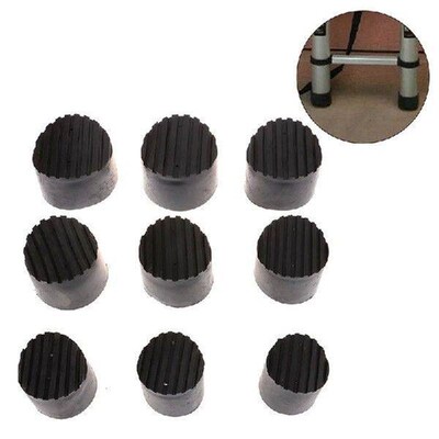 2 Pcs Replacement Boots Round Feet Rubber Extend Telescopic