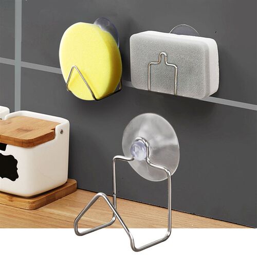 Portable Suction Cup Stainless Steel Drain Rack Cleaning Clo