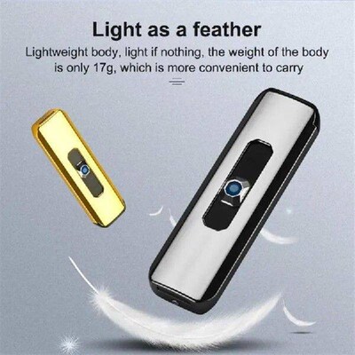 USB Push-up Button Lighter Double-sided Point USB