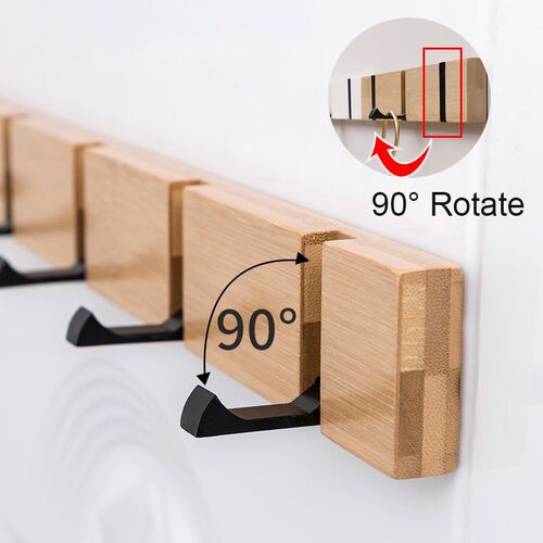 Vintage Hooks Hanger Holder Clothes Storage Hidden Hook Wall