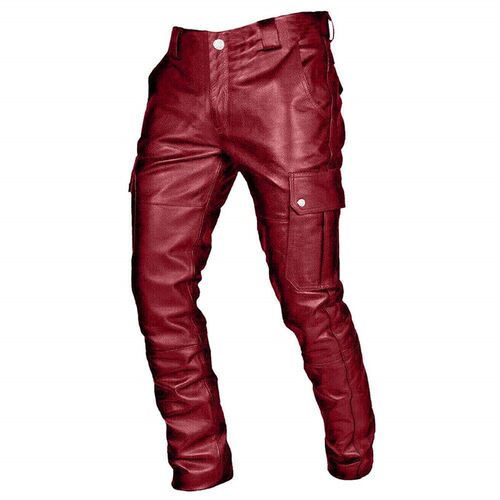 Fall-in-the-size Mens Leather Pants Amazon European And Ame