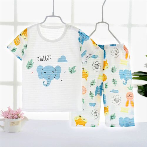Summer Children Sleepwear Boys Suits Breathable Home Clothes