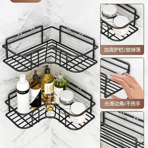 Bathroom corner rack storage Shower racks shelf No punching