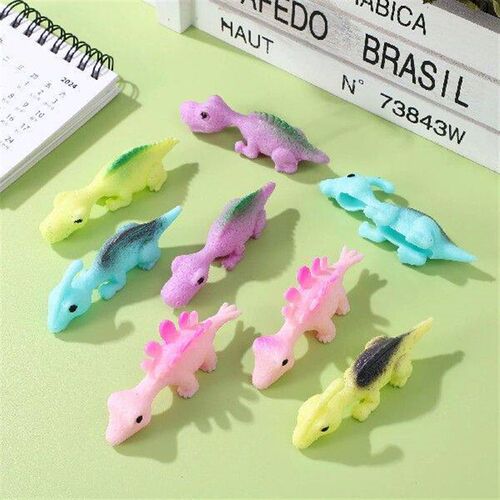 30 Pcs Dinosaur Finger Toys Catapult Flying Flight Bendable