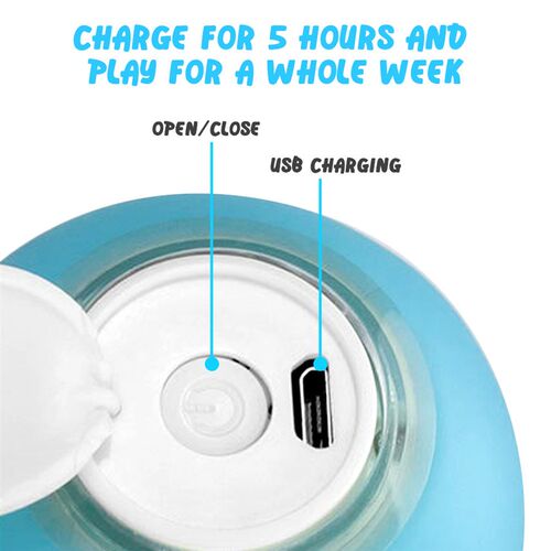Electric Cat Ball Toy Automatic Rolling Smart Cat Toy Intera