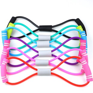 Hot Yoga Gum Fitness Resistance 8 Word Chest Expander Rope W