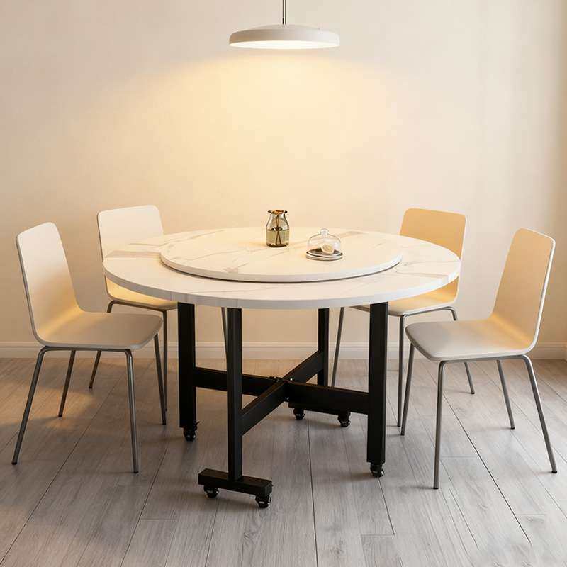 家用餐桌小户型吃饭折叠大圆桌可移动出租屋简易板式桌子厂家,3C数码配件,其它配件,淘宝优惠券,粉丝福利购,淘宝优惠卷