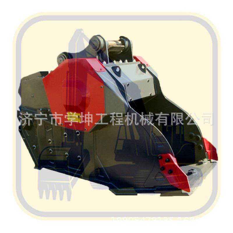 挖掘机破碎斗颚式破碎斗建筑模板破碎机