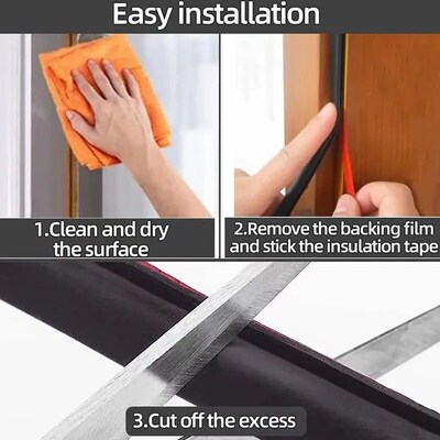 1 Piece Security Door Access Door Window SealingT Strip TPE