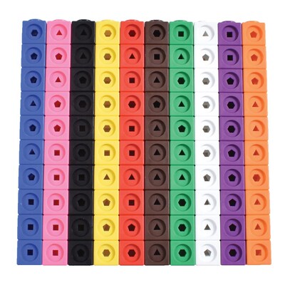 100pcs Numberblocks Multilink Linking Counting Cubes Snap