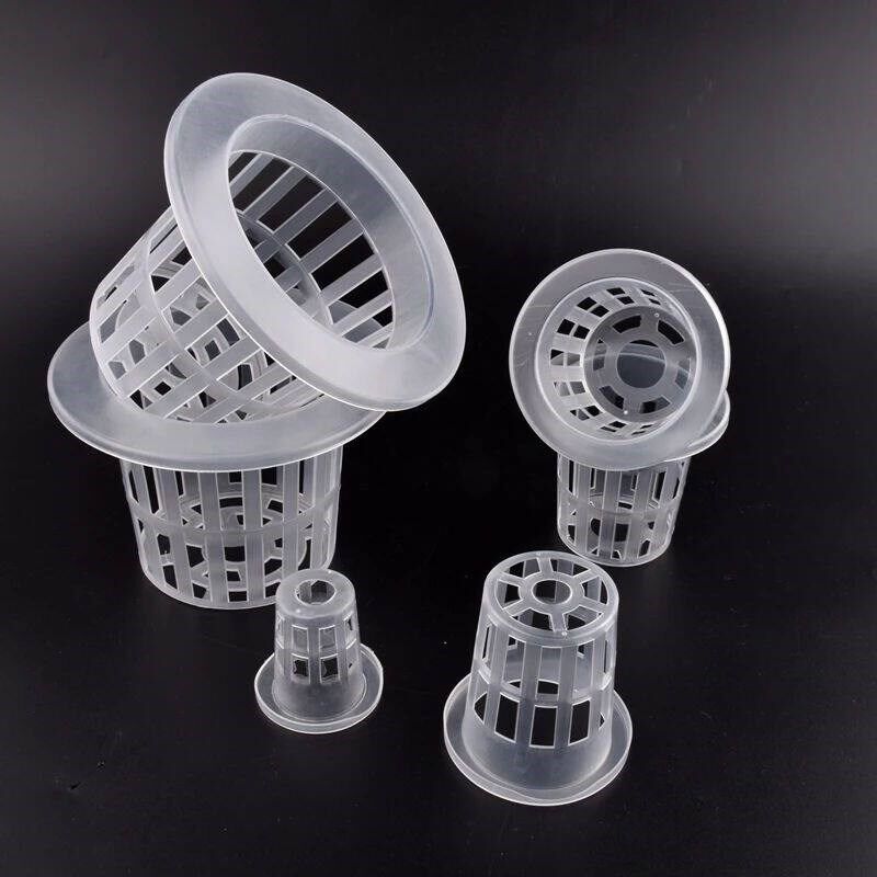 10Pcs Hydroponic Soilless Mesh Net Basket Plant Grow Nursery - 实物图