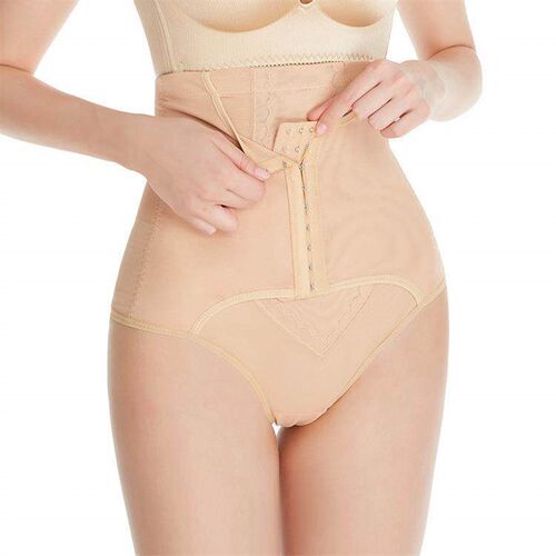 Female shapewear, high waisted compression pants, exposed