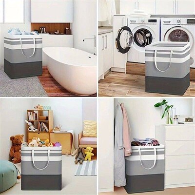 75L Large Laundry Hamper with Handles Dirty Laundry Basket