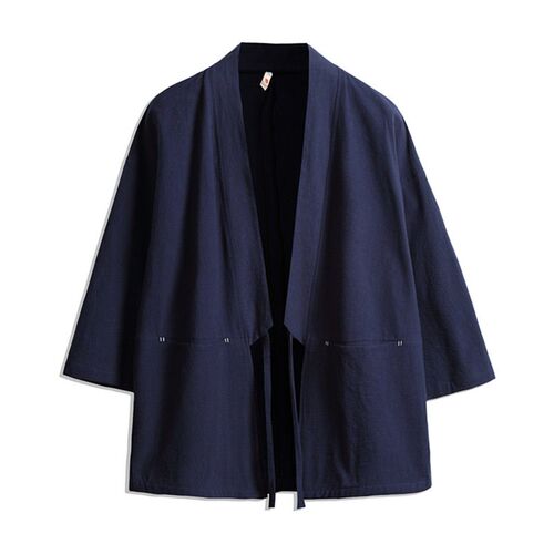 Chinese-style Windbreaker Mens Short Lace-up Chinese-style