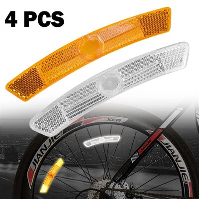 4pcs Bike Spoke Reflector 25*20mm Steel Fixed Rain Sun Prote