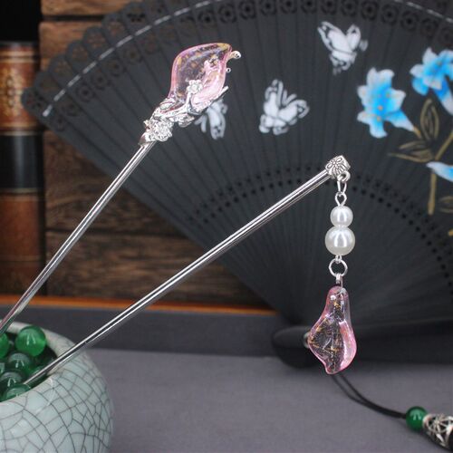 Vintage Chinese Style Hanfu Hair  Women Metal Glaze Hair For