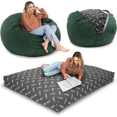 Corduroy Bean Bag Chair, Convertible Chair Folds from Bean B