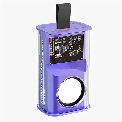 Transparent Mecha Speaker Wireless Transparent Small Steel C