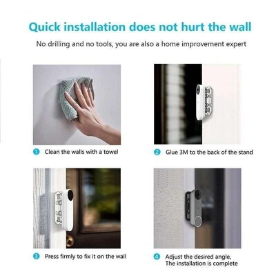 Doorbell Horizontal Adjustable Bracket Wall Mounted Bracket